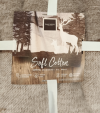 SOFTCOTTON BLANKET JACQUARD WOOD 150X200 Tellini S.r.l. Wholesale Clothing